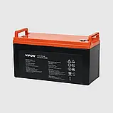 Акумулятор гелевий Vipow BAT0418 12V/120AH для ДБЖ та інверторів, фото 3