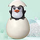 Іграшка для ванної Пінгвін Білий чорний, фото 3