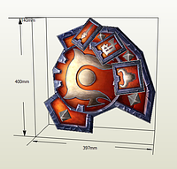 PaperKhan конструктор из картона Warcraft WoW щит орды макет модель паперкрафт подарок сувенир игрушка