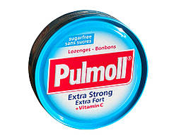 Льодяники без цукру з освіжним смаком Pulmoll Extra Strong + Vitamin C, 45 г (4002590703930)