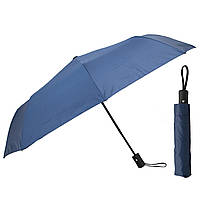 Зонтик складной полуавтомат качественный синий прочный компактный унисекс от дождя Semi Line Blue 97 см MS