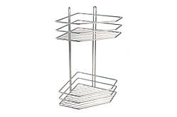 Полиця для ванної FZB 200 x 340мм кутова подвійна (9A126-001)