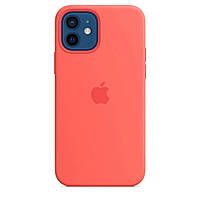 Чехол на iPhone 12 mini Ярко-оранжевый,Чехол SILICONE CASE на Айфон 12 mini PinkCytrus