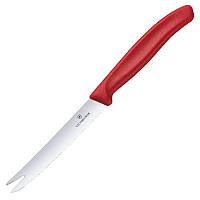Ніж кухонний Victorinox SwissClassic Cheese&Sausage (лезо: 110 мм), червоний 6.7861