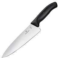 Ніж кухонний Victorinox SwissClassic Carving (лезо: 200 мм), чорний у подарунковій коробці 6.8063.20G