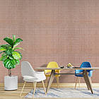 Самоклеючі 3D панелі під цеглу кава з молоком (коричнева) 70х77х0.5 см, фото 3