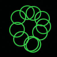 Водонепроницаемые уплотнительные кольца для фонарей (24 x 1.5mm), зеленые светящиеся в темноте