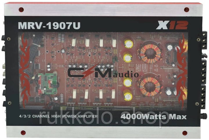 Автомобильный усилитель звука CMAudio MRV-1907U + USB 4000Вт 4х канальный - фото 1 - id-p1998187572