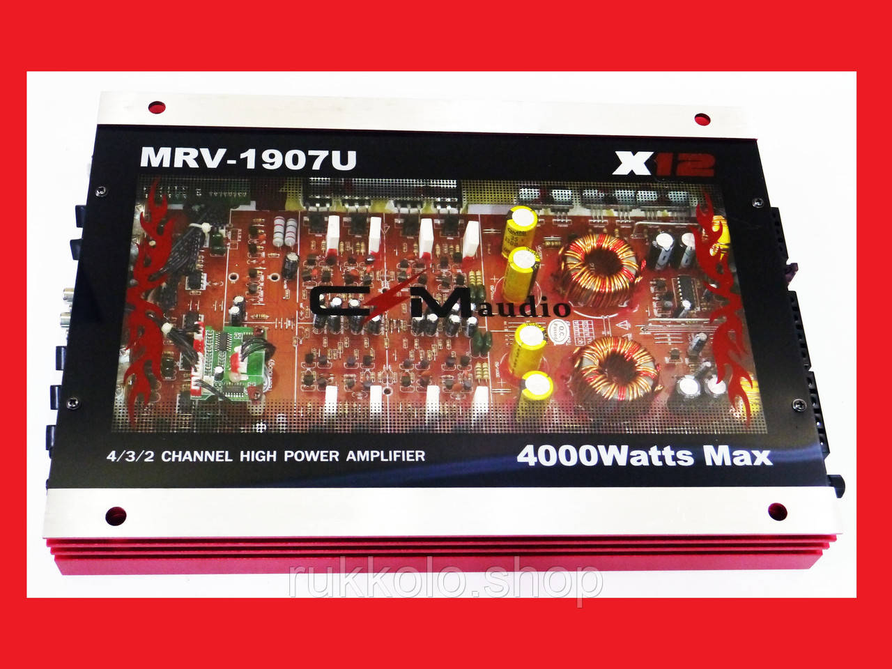 Автомобильный усилитель звука CMAudio MRV-1907U + USB 4000Вт 4х канальный - фото 2 - id-p1998187572