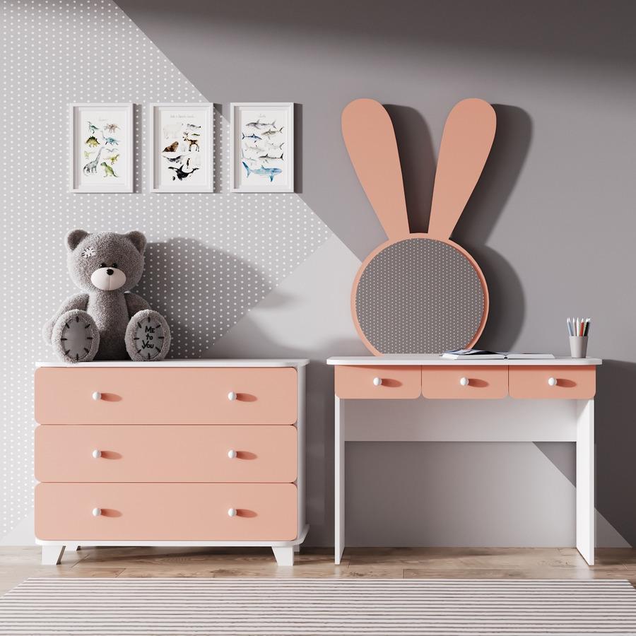 Комплект детской мебели Fenster Ариэль Белый/Конфитюр