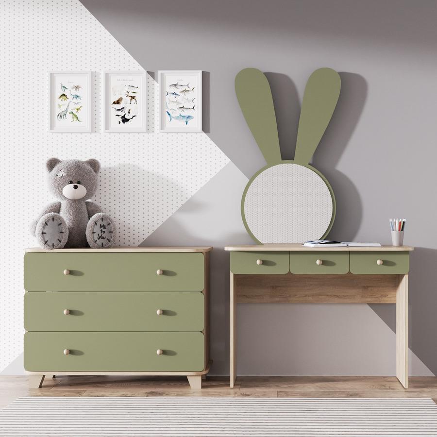 Комплект детской мебели Fenster Ариэль Сонома/Хамелеон