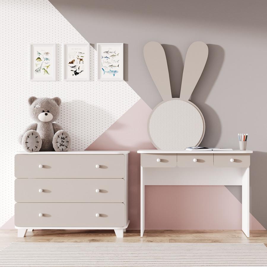 Комплект детской мебели Fenster Ариэль Белый/Джеральдин