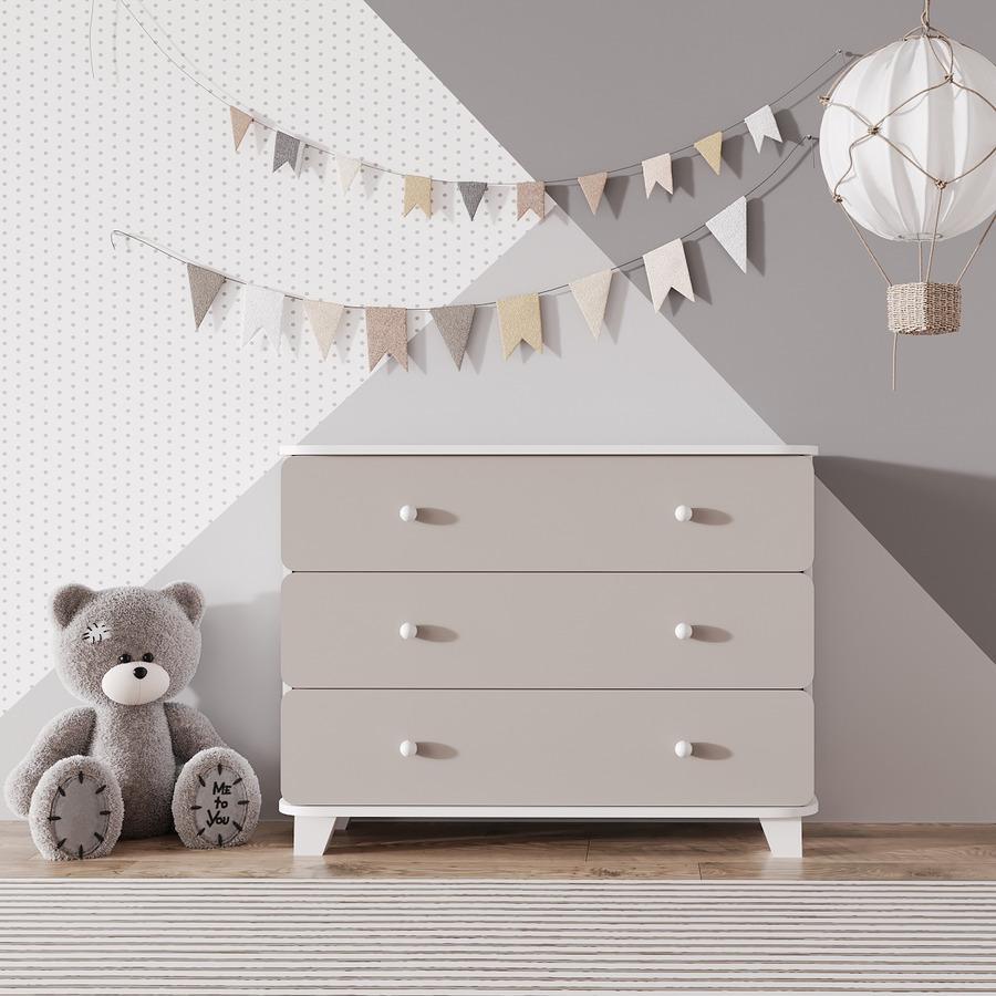 Комод детский Fenster Ариэль Белый/Джеральдин