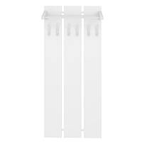 Настенная вешалка в прихожую Fenster Прага 2 Белая