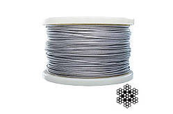 Трос нержавіючий Apro 1.5 мм x 200м (6х7+1x7) DIN 3055 (WR-G1.5N) (200 шт.)