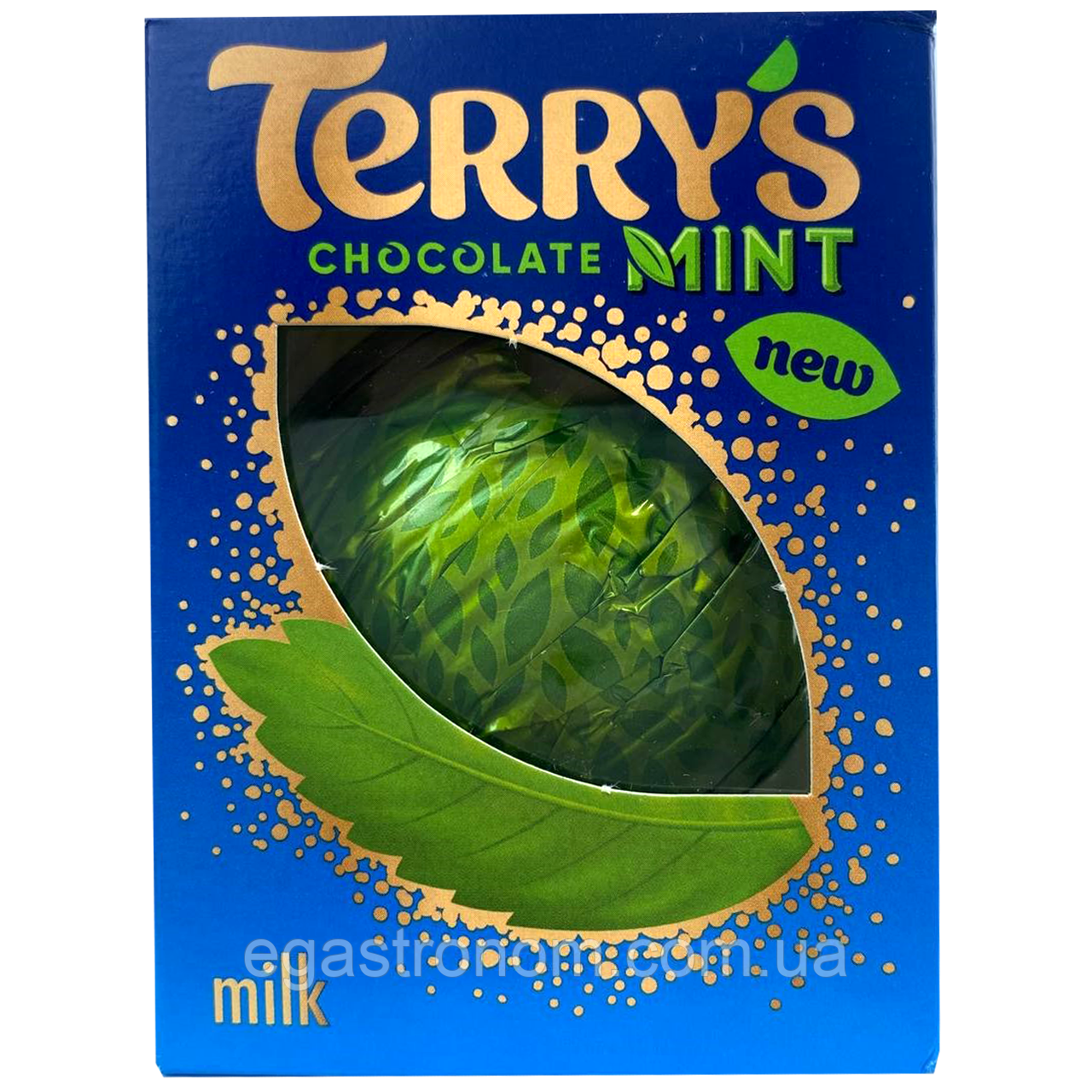 Шоколадний апельсин молочний м'ята Терріс Terrys milk mint 145g 12шт/ящ (Код: 00-00015304), фото 1