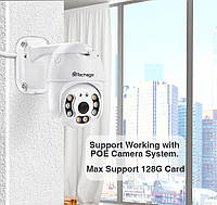 Wi-Fi камери відеоспостереження Поворотна IP камера спостереження зовнішня для дому 2 mp Stra