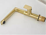 Змішувач для умивальника FUTURA 67-8 BRUSHED GOLD Високий, фото 4