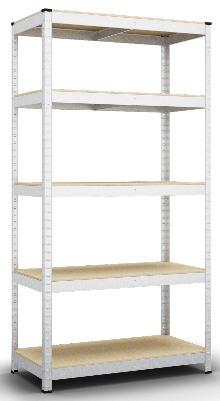 Стелаж Бюджет ОМ 2000х1100х500 Міткас, 150 кг/полка, 5 полиць, МДФ, оцинкований, металевий