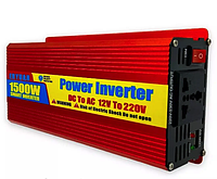 Преобразователь с 12V на 220V 1500W Инвертор 12 220 Преобразователи напряжения инверторы Str