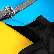 Шлея для собак м'яка WAUDOG Clothes з QR-паспортом, "Colors of freedom", XS3, В 32-35 см, C 22-24 см, фото 4