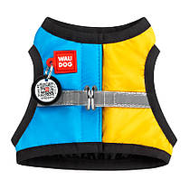Шлея для собак м'яка WAUDOG Clothes з QR-паспортом, "Colors of freedom", XS4, В 36-39 см, C 26-28 см, фото 5