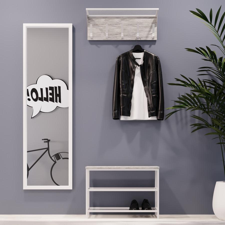 Прихожая Fenster Эмбер Лайт 1 680 Белая ДСП урбан, фото 1