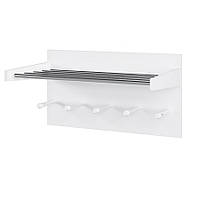 Вешалка настенная Fenster Тиса Белая 40x75x27