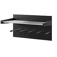 Вешалка настенная Fenster Тиса Чёрная 40x75x27