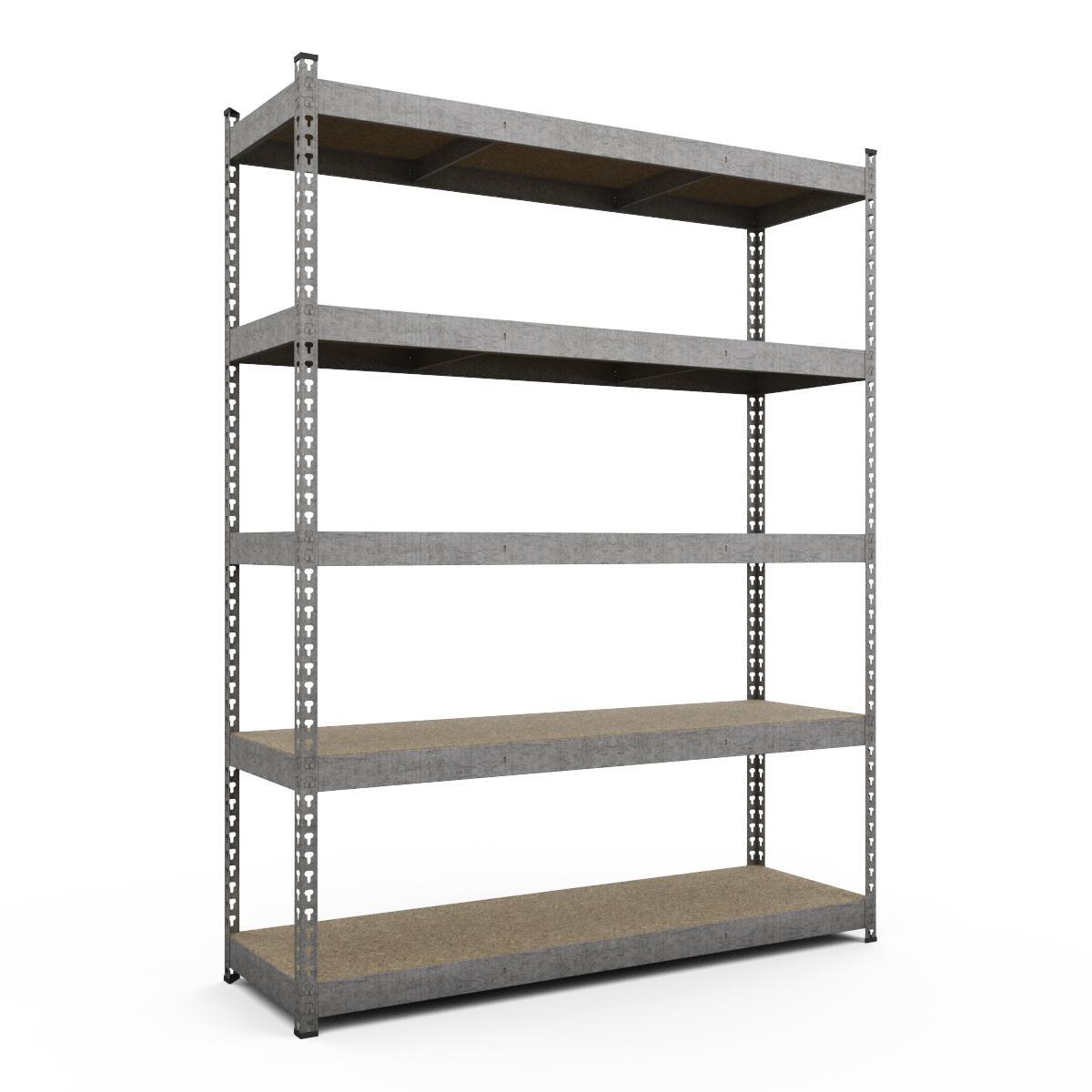 Стелаж МКП ОДУ 2520х1200х500 Міткас, 400 кг на полицю, 7 полиць, ДСП, оцинкований