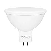 Лампа светодиодная Maxus MR16 (5W, 4100K, 220V, GU5.3)