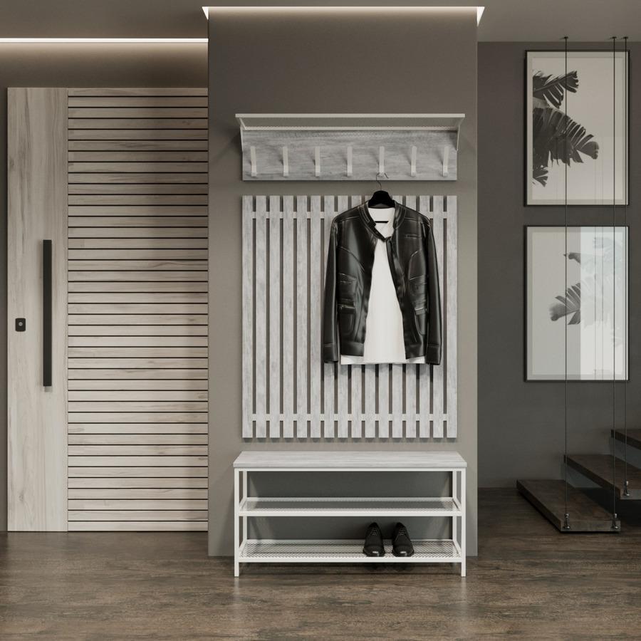 Прихожая Fenster Эмбер 4 990 Белая ДСП урбан