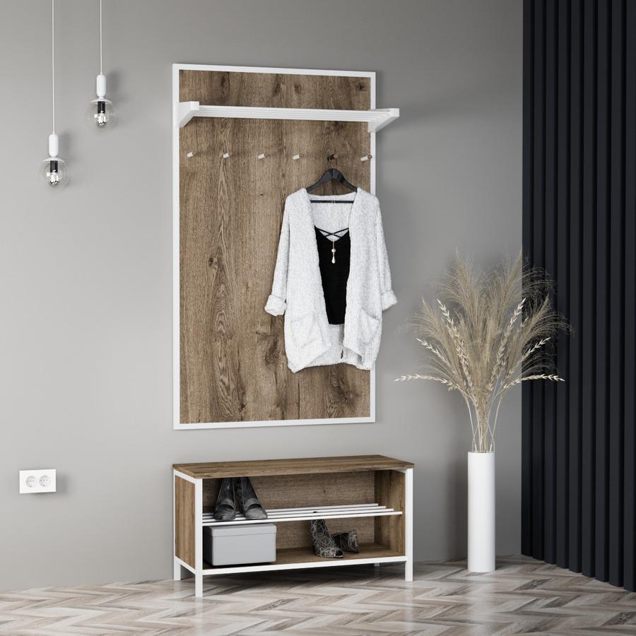 Прихожая Fenster Панорама 2 Белая ДСП аликанте