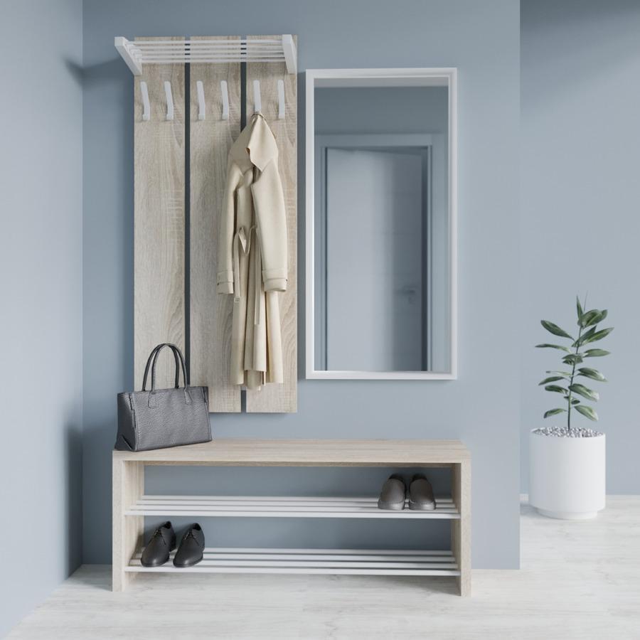 Прихожая Fenster Аметист Белая ДСП дуб сонома, фото 1