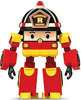 Наклейка для ростовой фигуры "Робокар Рой трансформер пожарная машина" 80х64см (без обреза по контуру)