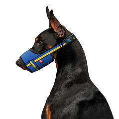 Намордник для собак WAUDOG Nylon, малюнок "Colors of freedom", пластиковий фастекс, розмір M, О 19-26 см, фото 4