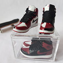 Міні взуття фінгер шузи Nike AIR Jordan у пластиковому кейсі Червоний