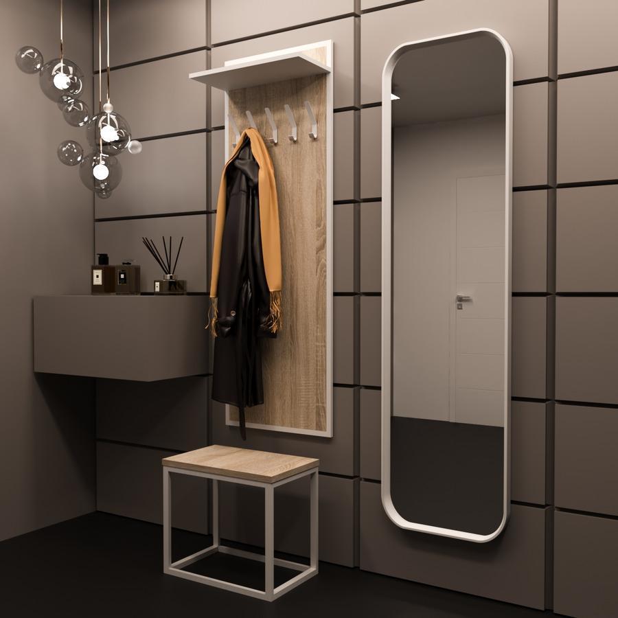 Прихожая Fenster Бавария Белая ДСП дуб сонома, фото 1