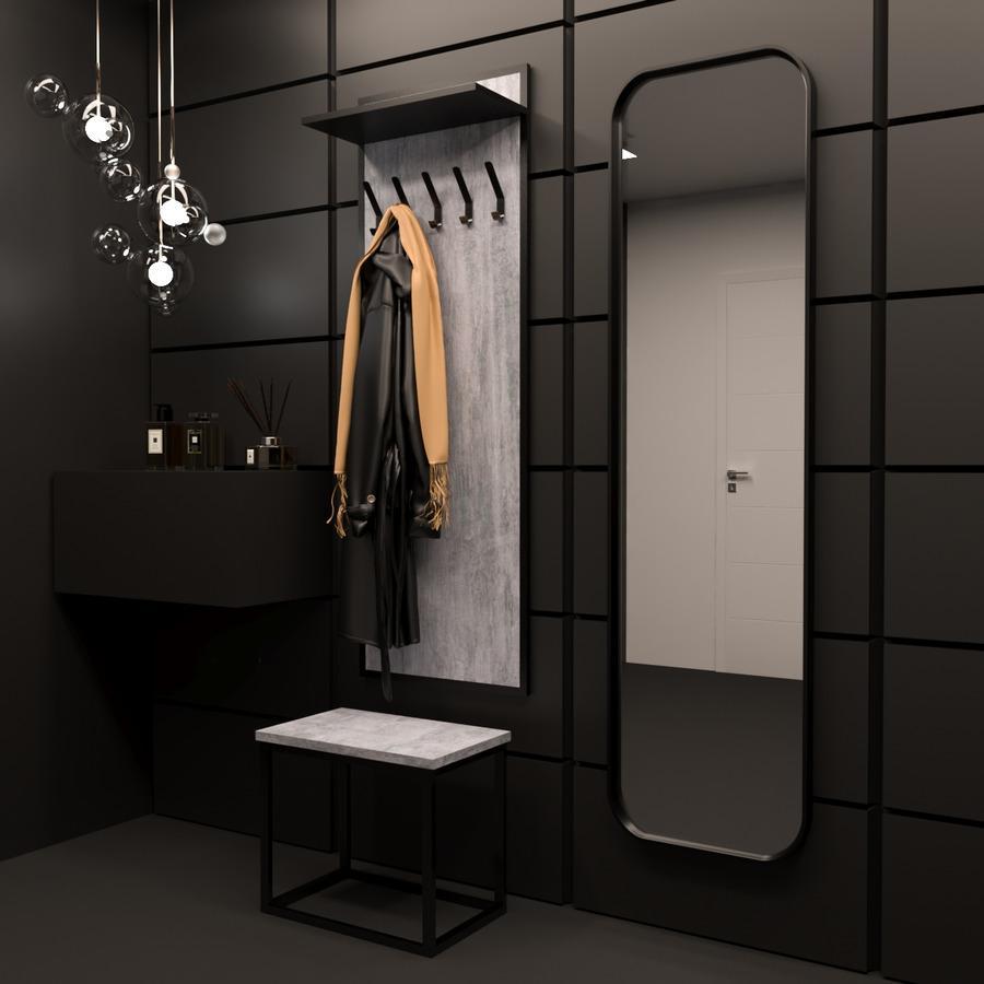 Прихожая Fenster Бавария Чёрная ДСП урбан, фото 1