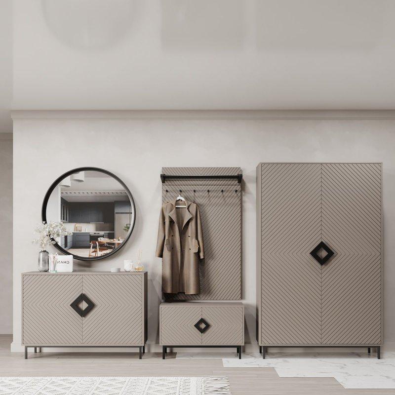 Прихожая Fenster Оксфорд 3 Чёрная Какао