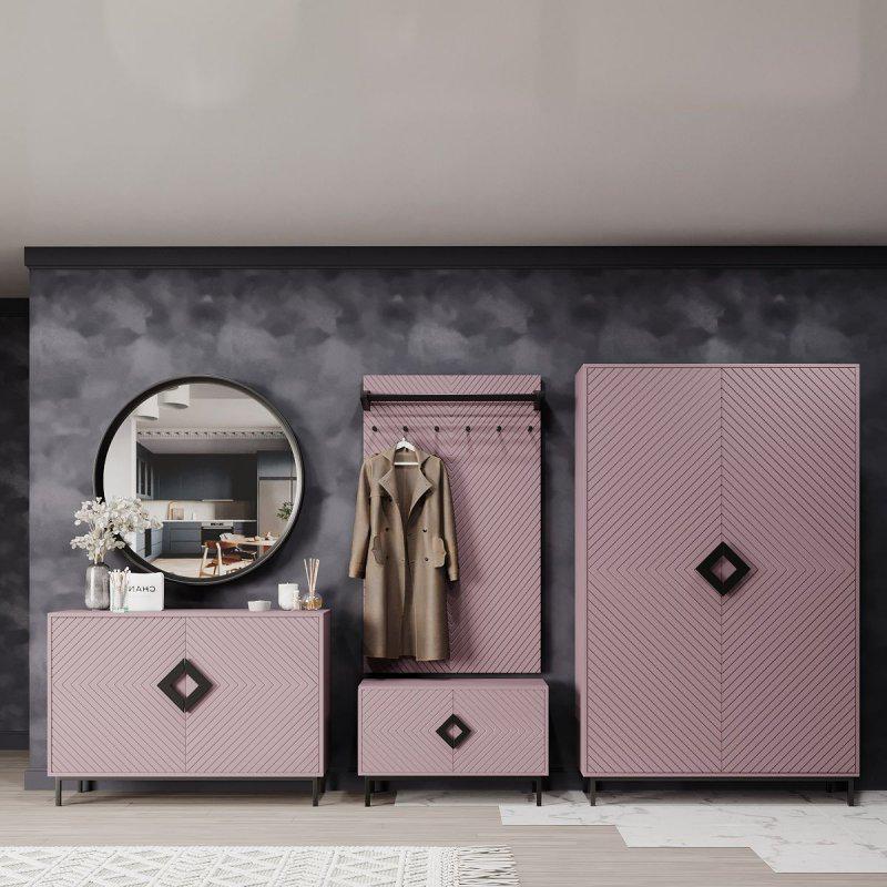 Прихожая Fenster Оксфорд 3 Чёрная Лаванда