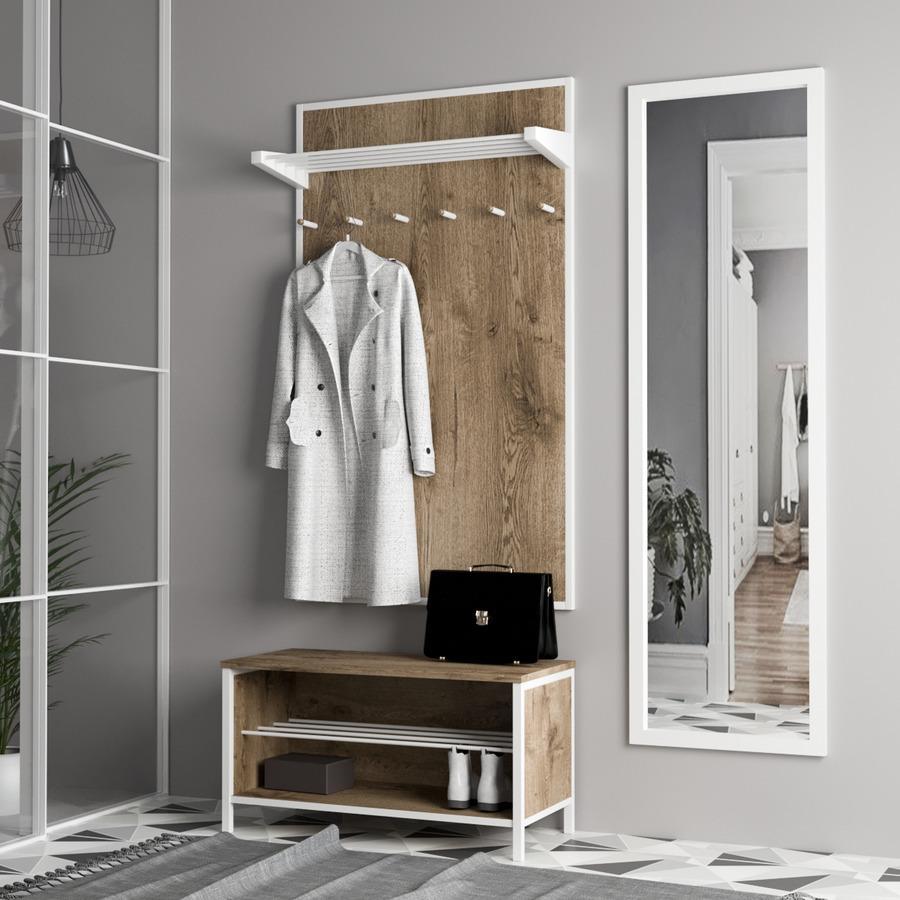 Прихожая Fenster Панорама Белая ДСП аликанте