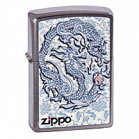 Зажигалка Zippo Dragon Reg Brush Chrome, 200.593