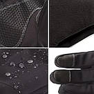 Водовідштовхувальні захисні вітрозахисні Softshell на флісі зимові рукавички Піксель 9004-М, фото 4