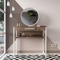 Туалетный столик с зеркалом Fenster Визард 2 Белый ДСП Аликанте