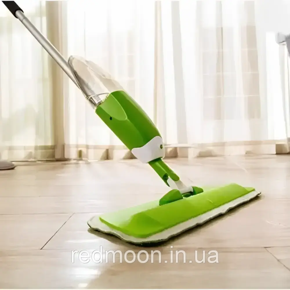 Швабра для підлоги з розпилювачем Water Spray Mop, Зелена / Швабра для прибирання / Швабра з ємністю для води