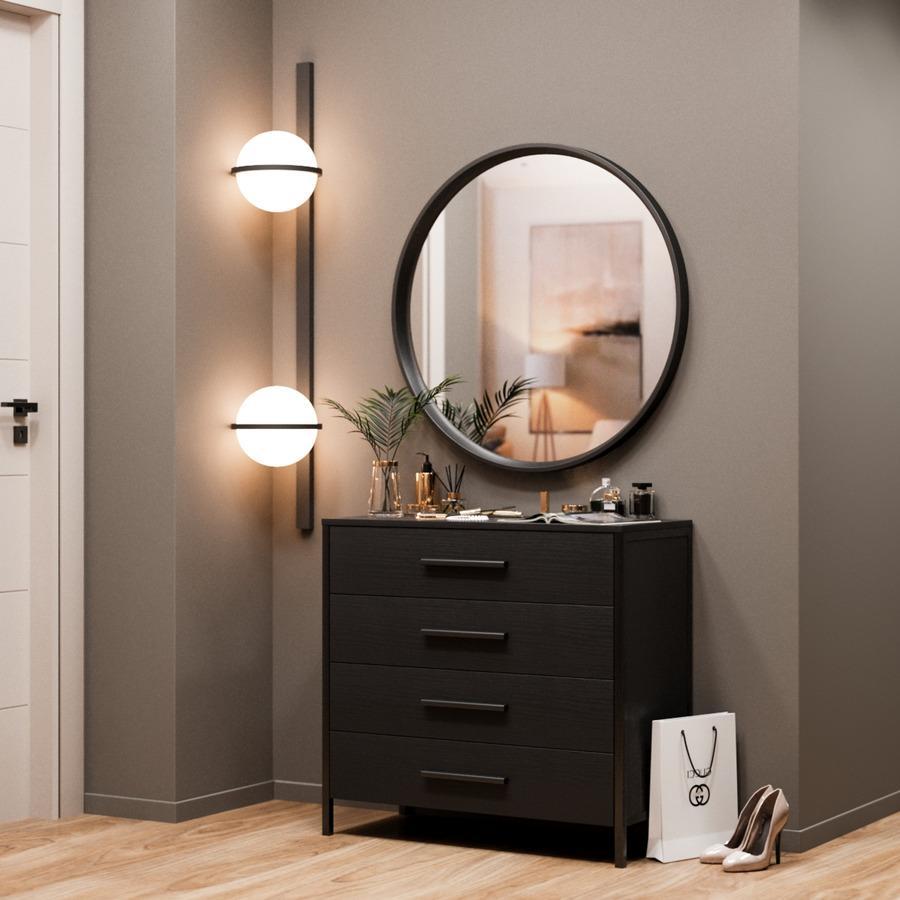 Передпокій Fenster Савана Чорна ДСП Чорне