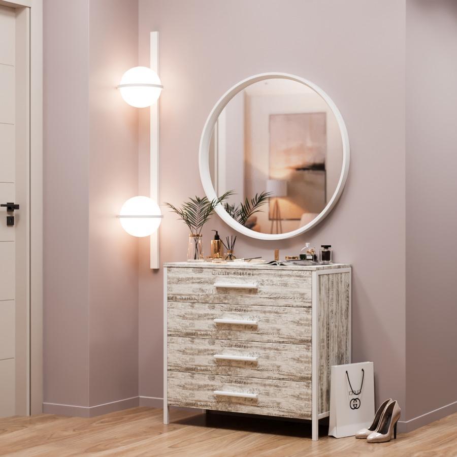 Передпокій Fenster Савана Білий ДСП Кантрі