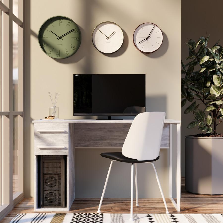 Стол компьютерный Fenster Альянс 2 Белый 74x120x62 столешница Урбан