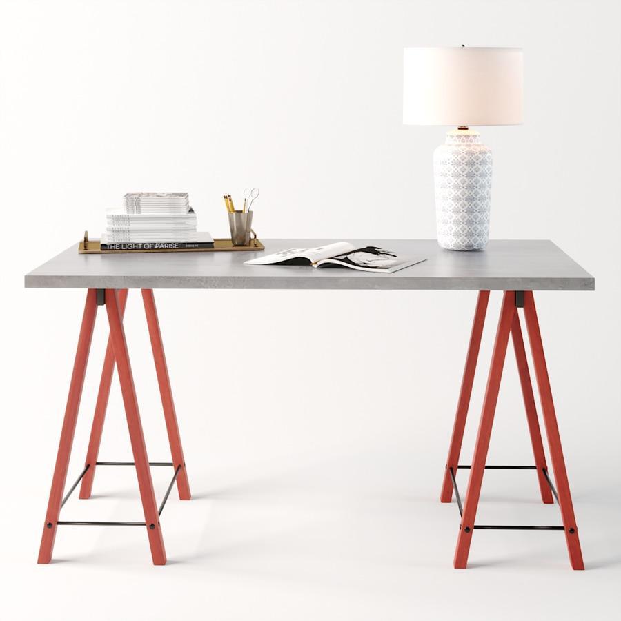 Письмовий стіл Fenster Авангард Урбан-Червоний 75х140x75